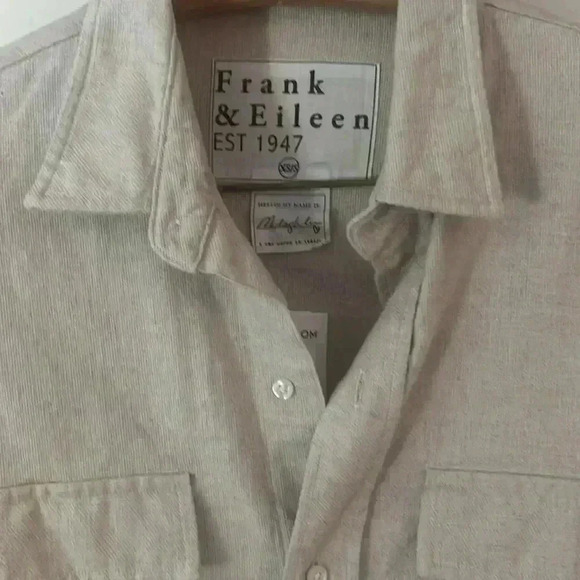 Frank & Eileen McLoghlin Oversize Utility Shirt Jacket in Natural M/L & S/XS NEW - Picture 6 of 8